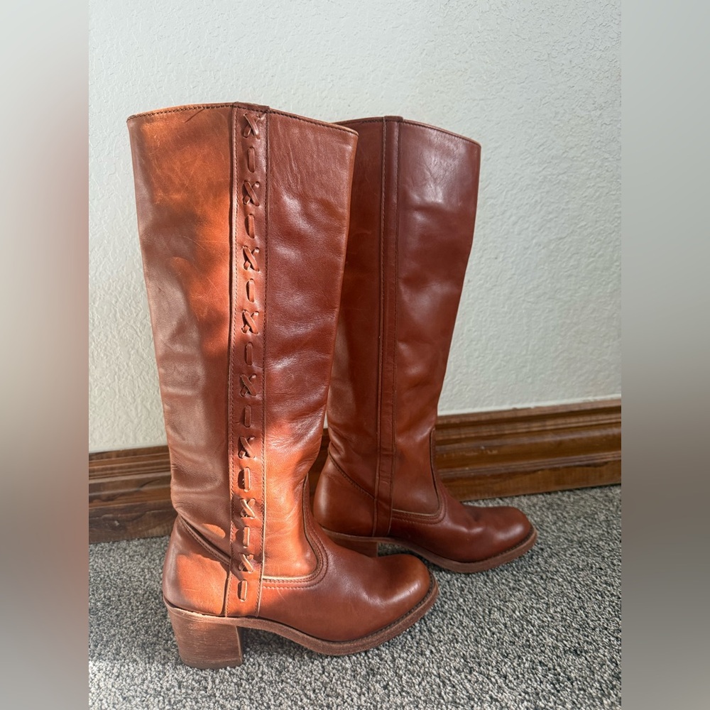 Dexter Brown Heeled Fall Boots